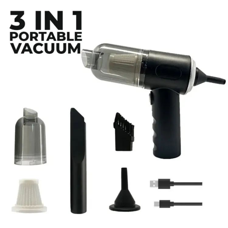 3 In 1 Portable Car Vacuum Cleaner - Image 4