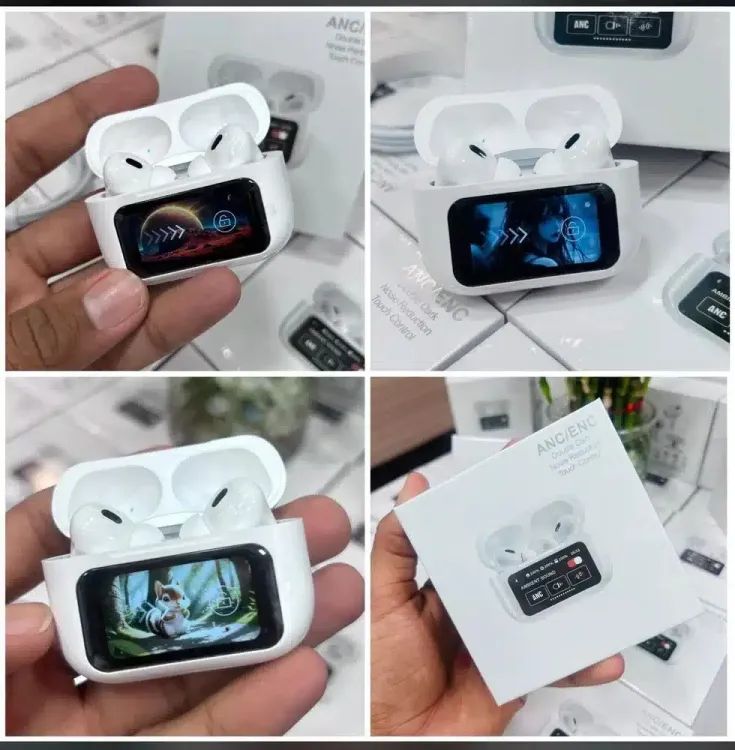 A9 Pro 2 Earbuds With LCD Tablet Airpods - Image 2