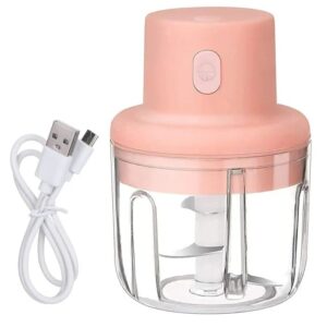 Portable Electric USB Rechargeable Fruit Vegetable Onion Garlic Cutter Mixer Blender Mincer Grinder Food Speedy Chopper Cordless