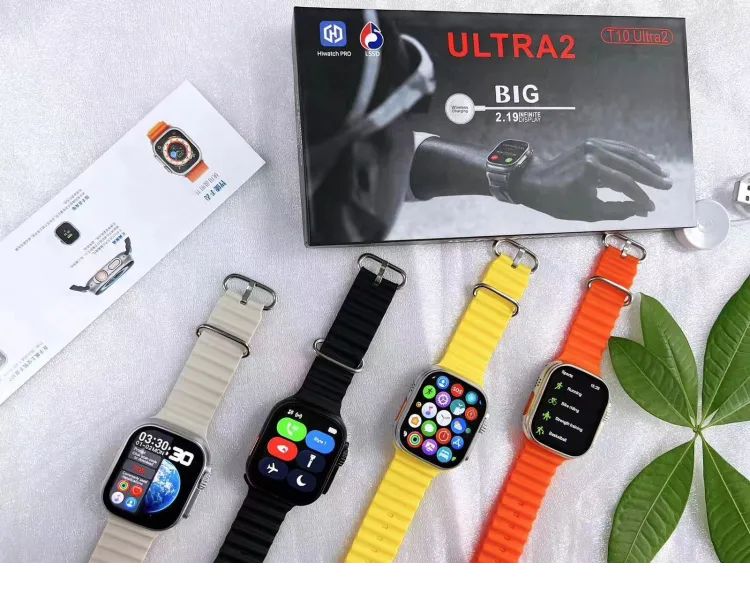 T10 Ultra2 Latest 9Series Smart Watch 49mm Real Screw Straps Lock HD Display