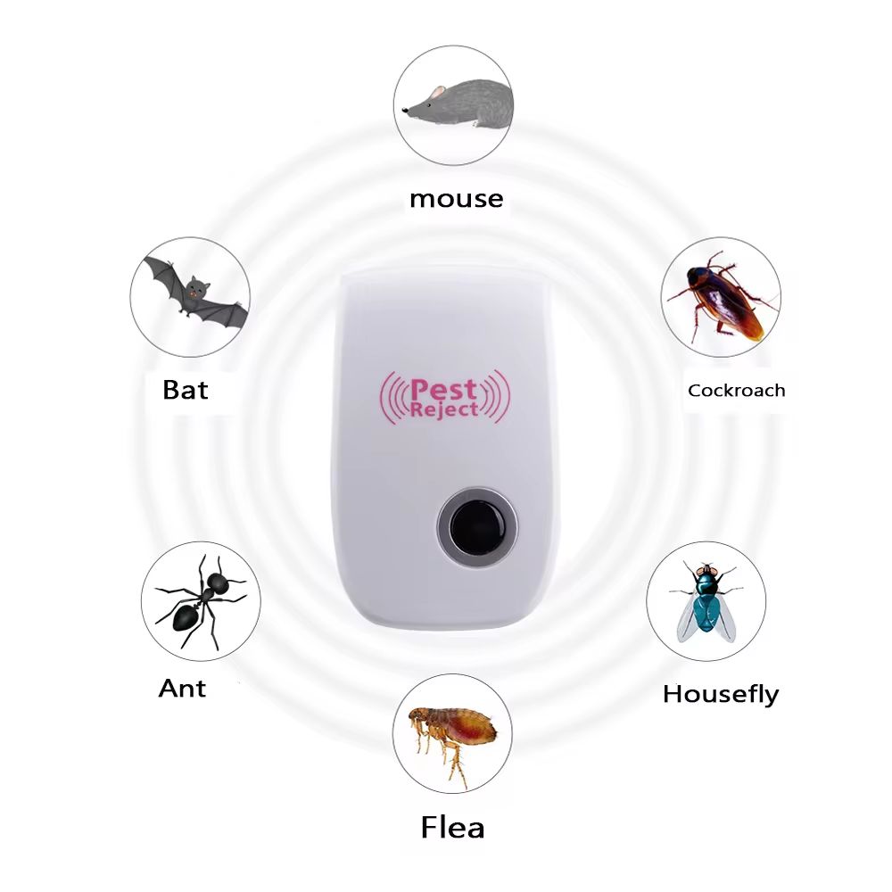 Ultrasonic Pest Repeller Electronic Plug In Rodent Mouse Roach Bug Insect Repellent Indoor Home Kitchen Etc - Image 2